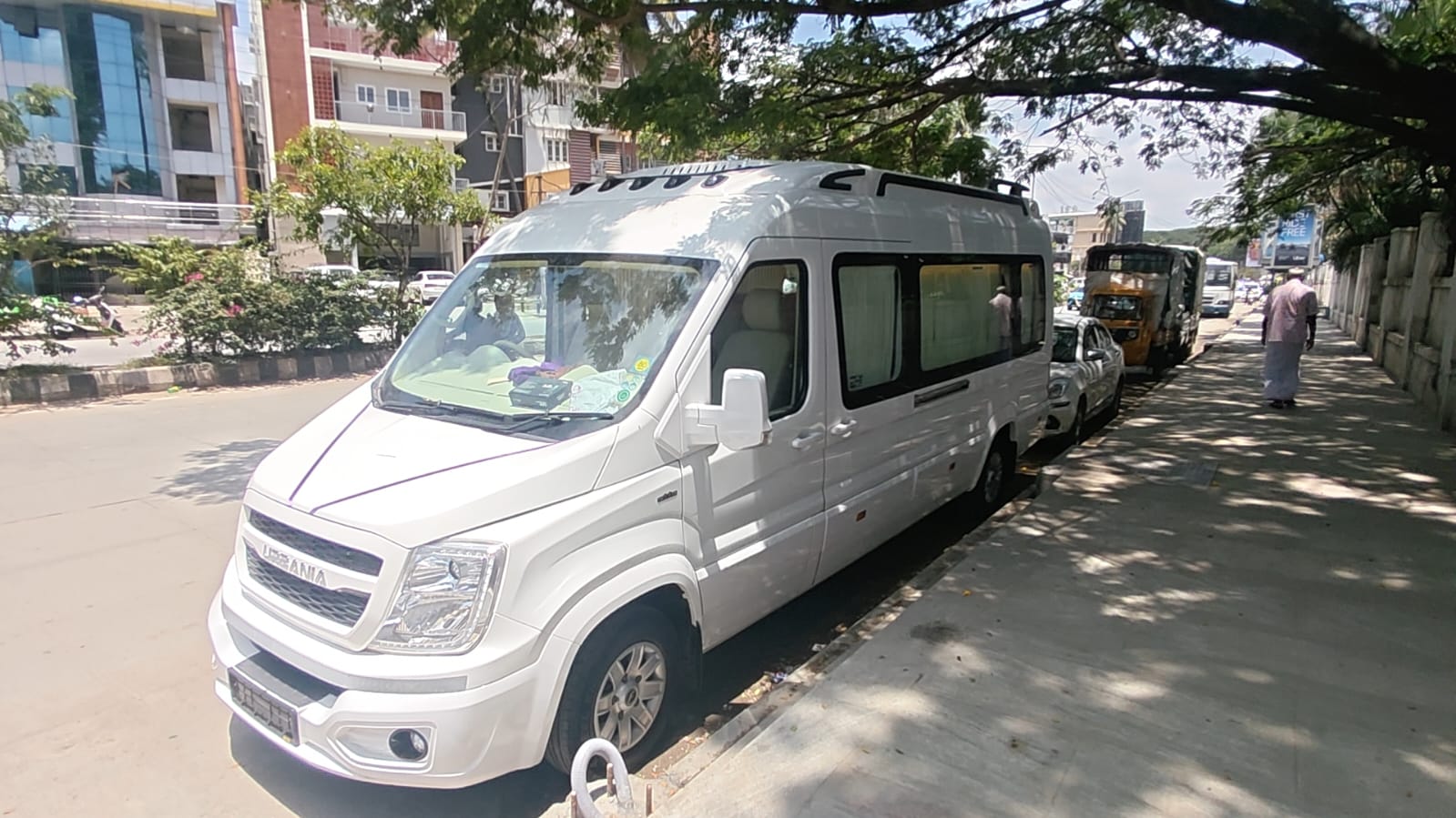 Force Urbania exterior, available on rent in Bangalore