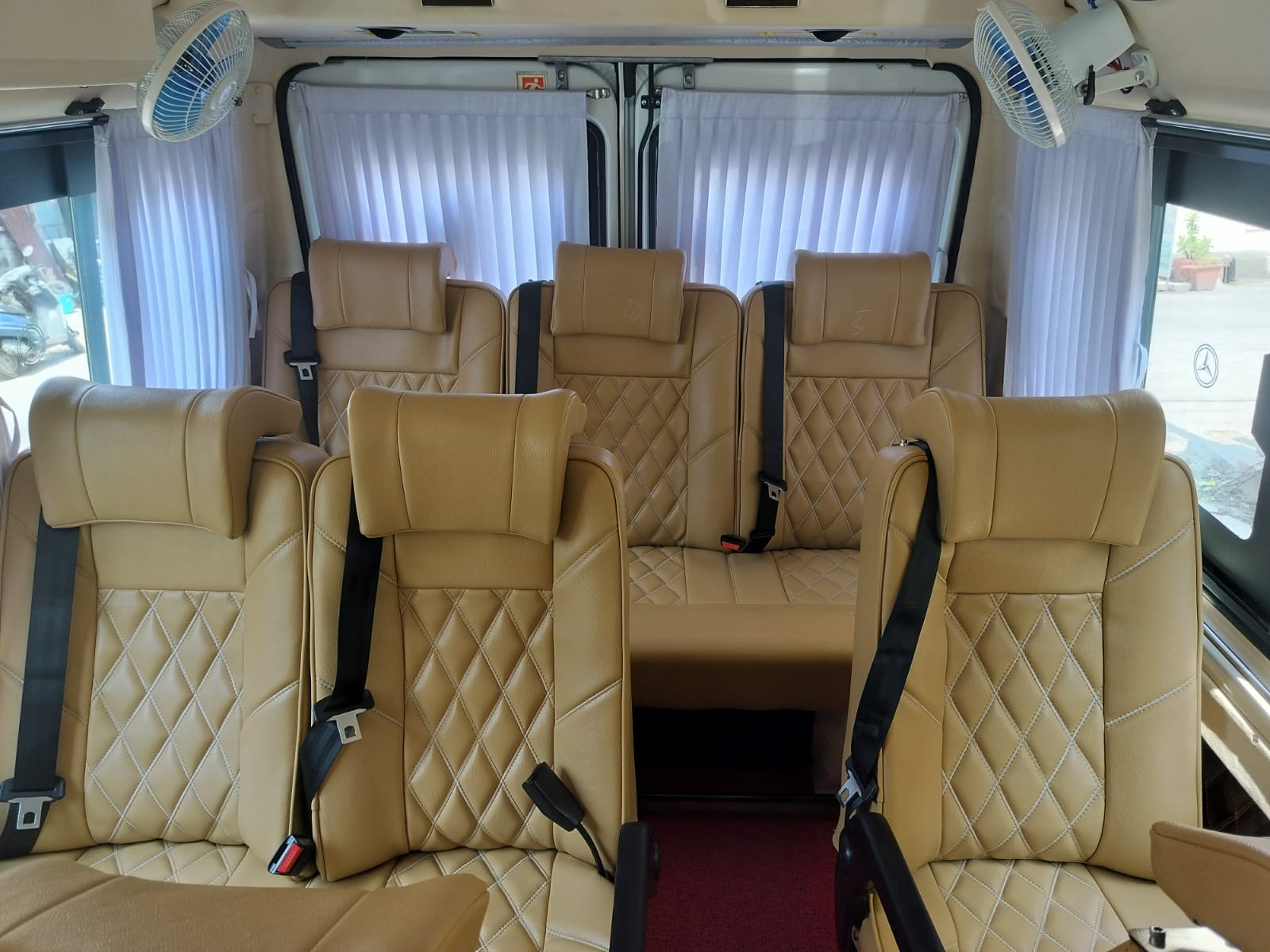 Tempo traveller ready for a group booking in Bangalore